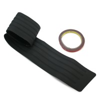 Накладка на задний бампер резиновая (черная) 900*70 мм