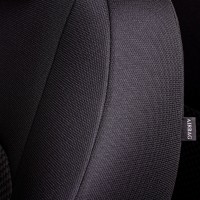 Авточехлы «Lord Auto Дублин Жаккард» Lada Largus l с 07.2012 г.в., 2 передних места (фургон/универсал, чёрный/стежок серый)
