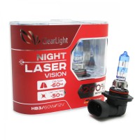 Лампы галогенные «ClearLight» HB3 (9005) Night Laser Vision +200% (12V-60W)