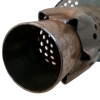 Глушитель «belais» тихий, вход Ø63 мм - выход Ø63 мм, овал 145*220 мм, длина 350 мм (нержавеющая сталь)