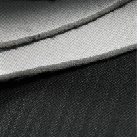 Жаккард оригинальный «Кора» на поролоне (чёрный, ширина 1,75 м., толщина 4 мм.) огневое триплирование